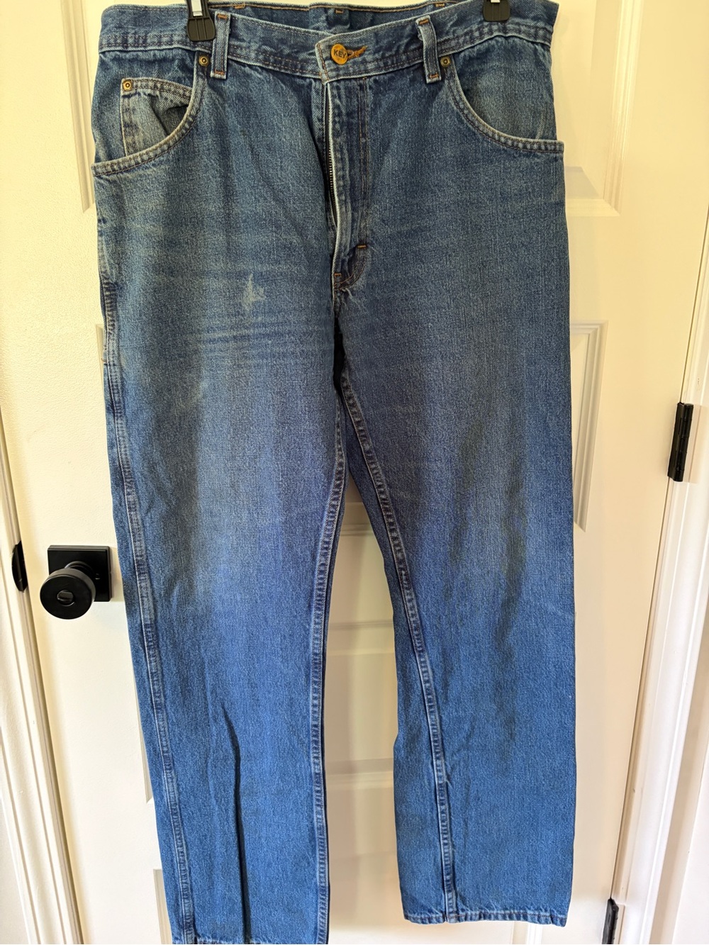 Relaxed Fit Men's Denim Jeans — Blue
